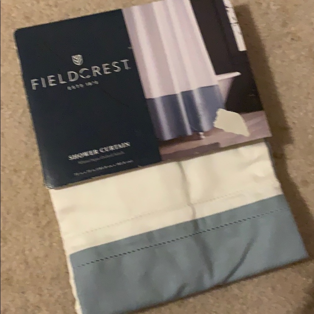 New fabric shower curtain